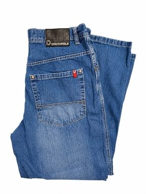 Vintage Southpole Relaxed Fit Blue Denim Jeans Y2K - 38 Waist